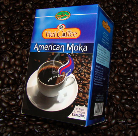 American Moka 250g ground taster, phin and espresso spoon with shipping 